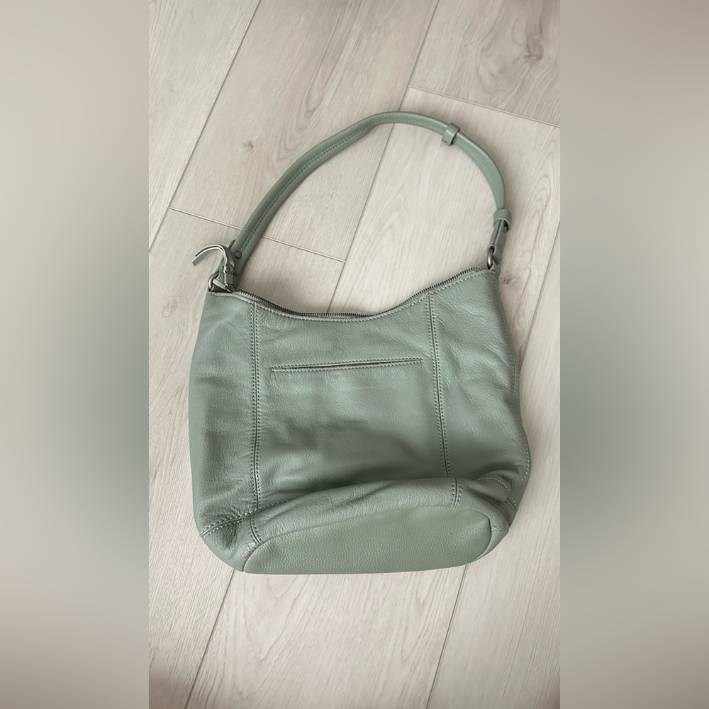 The Sak Sage Green Leather Shoulder Hobo